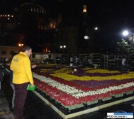 plac Sultenahmet_Stambul_dywan z tulipanow_Istanbul Tulip Festival 2016
