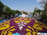 Sultanahmet_Stambul_dywan z tulipanow_Istanbul Tulip Festival 2016