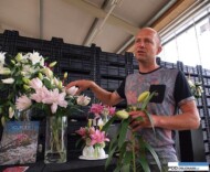 Jacob Langelaan z firmy Zabo Plant prezentuje odmiany z grupy Roselily_Dutch Lily Days 2016