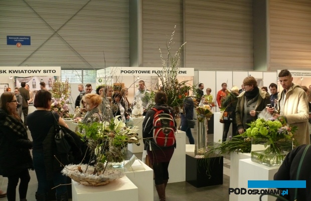Ekspozycja prac konkursowych - bukietów i kompozycji kwiatowych była jedną z atrakcji targów Gardenia i Special Days