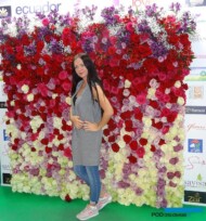 Scianka reklamująca kwiaty z Ekwadoru_FlowersExpo Moskwa 2017