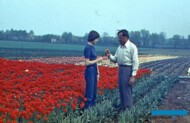 Józef Cecot z córką Alicją - Grebałów, lata 70. XX w. (zdjęcie pochodzi z archiwum rodziny)