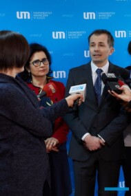 konferencja prasowa_ HorticulturalEXPO 2024 w Łodzi_ Wojciech Wróblewski prezes ZSZP, Agnieszka Żukowska - prezes Agencji Promocji Zieleni