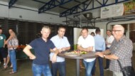 Uczestnicy spotkania w gospodarstwie państwa Zdunków