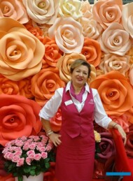 Irina Ziemcewa z rosyjskiego gospodarstwa Podosinki z uprawą róż szklarnowych na powierczchni 9 ha