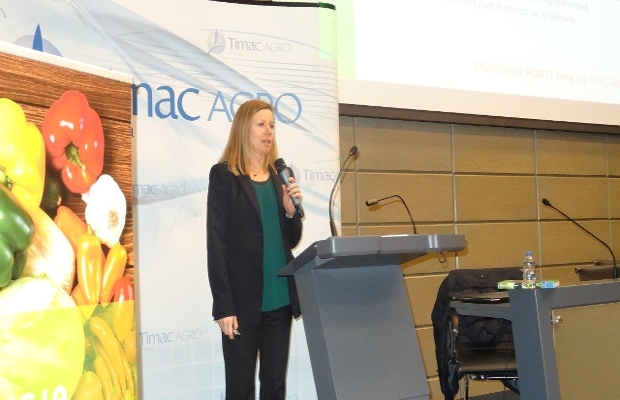O zaletach wynikających ze zmianowania w uprawie warzyw mówiła dr hab. Iwona Domagała-Świątkiewicz z Uniwersytetu Rolniczego w Krakowie