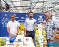 Henryk Wilczyński, Michał Wojcieszek i Wojciech Wojcieszek z przedsiębiorstwa YARA Poland_Dni Otwarte Plantpol 2019