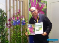 Arnaud Travers i jego nowy powojnik ‘Nancy Jour de la Terre®_Salon du Vegetal 2019