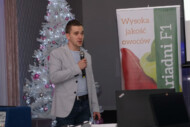Andrzej Szerszeniewski z firmy Budmech omówił typy dozowników pożywki, zalety i wady oraz przeznaczenie każdego typu urządzeń dozujących pożywkę