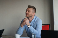 Grzegorz Fic (Bayer/De Ruiter) w czasie dyskusji na temat uprawy pomidorów malinowych