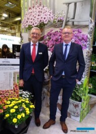 Tomasz Burda i Mariusz Federowicz na ekspozycji firmy Florensis_osteospermum__IPM Essen 2020