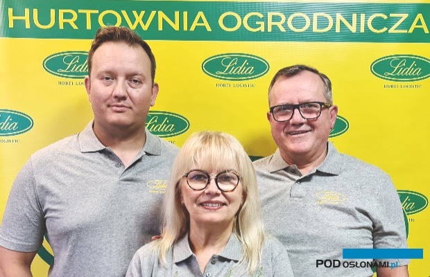 Właściciele firmy Lidia Horti-Logistic - od lewej Krzysztof, Lidia i Mirosław Gimlowie
