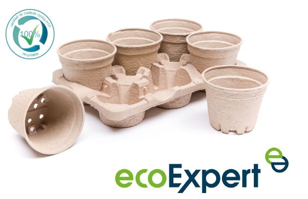 Produkty z serii ecoExpert wykonane z tektury "z odzysku" i w 100% biodegradowalne, fot. Modiform