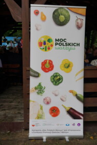 Roll-up promujący akcję "Moc Polskich Warzyw"