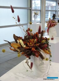 Podczas Gardenii 2021 odbył się Konkurs Florystyczny im. Kariny Maćkowiak_Praca (fascynator) Katarzyny Abrahamczyk wyróżniona III nagrodą, fot. A. Cecot