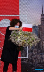 Iza Tkaczyk_Kompozycja reprezentująca Polskę_pokaz SFP W grupie siła! Europa Cup tuż, tuż_Gardenia 2021_fot. A-Cecot