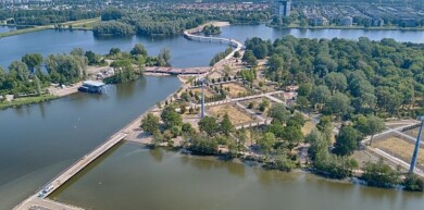 widok na północno-wschodnią część wystawy Floriade 2022
