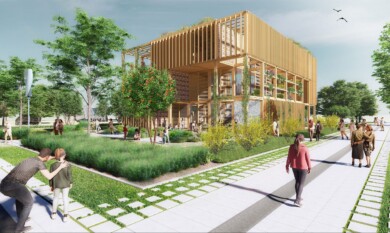 Holenderski pawilon (Innovation Experience Natural Pavilion) - makieta_Floriade 2022