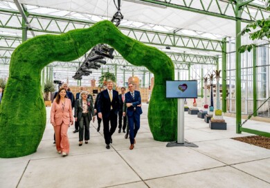 Król Niderlandów Willem-Alexander otworzył i zwiedził Floriadę 13 kwietnia 2022 r., fot. Fotografie Robin Utrecht