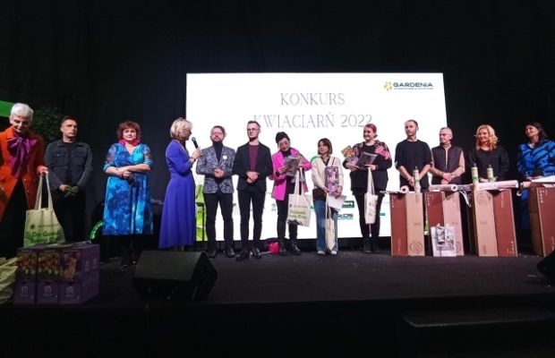 14. Konkurs dla Kwiaciarń odbył się podczas targów Gardenia 2022 w Poznaniu (na zdjęciu: ogłaszanie wyników), fot. Luiza Dawidowicz/ SITO Poznań