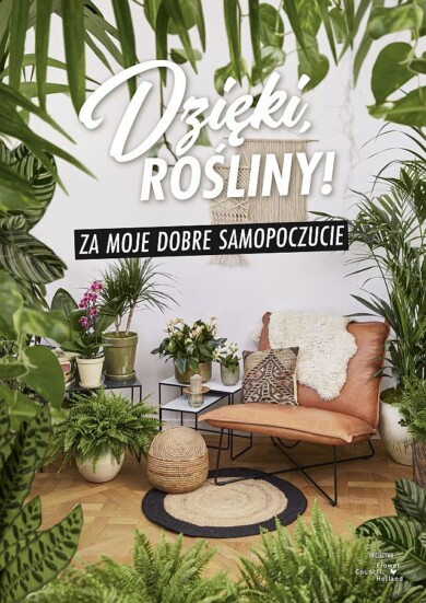 Plakat towarzyszący kampanii "Dzięki, rośliny!", fot. Flower Council of Holland
