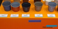 Doniczki z tworzyw sztucznych nadające się do recyklingu i wyprodukowane z materiałów z odzysku_IPM Essen 2023_fot. A. Cecot