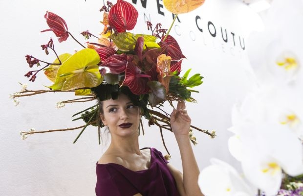 Targi Myplant & Garden w Mediolanie nie mogły się obejść bez pokazów florystyczno-modowych (fot. Myplant)