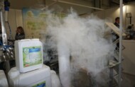 Na stoisku Agro Smart Lab zaprezentowano system zamgławiania ultradźwiękowego z wykorzystaniem kwasu podchlorawego (Agro ECA Protect), fot. A. Wize