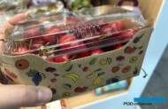 Tekturowe zadrukowane opakowanie z plastikowym wieczkiem
