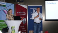 Marek Sowa z firmy Cultilene oraz Paulina Janicka (Bayer - De Ruiter)