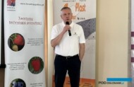 Paweł Jesiotr z firmy Certis-Belchim podczas wykładu na konferencji Berry-Tech