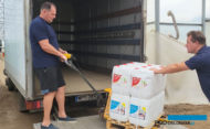 Rozładunek palety nawozów biostymulujących Agro-Sorb