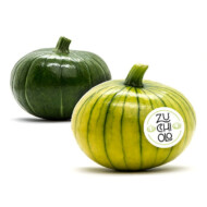 Zucchiolo - kulista cukinia, połowa dochodu z jej sprzedaży wspiera inicjatywy społeczne (walkę z rakiem i chorobami degeneracyjnymi)