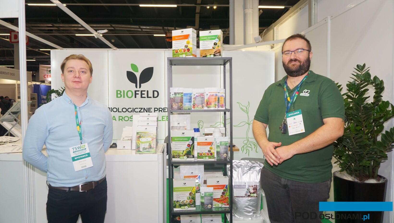 O ofercie firmy Biofeld informował Adrian Mitoraj (z prawej), fot AW
