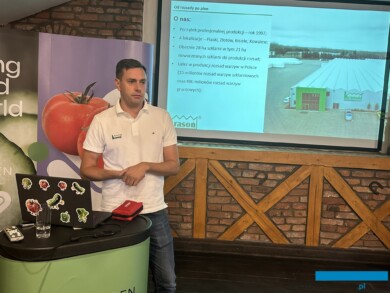 Marcin Krasoń omówił produkcję i plany na przyszłość Grupy Producentów Rozsad Krasoń (fot. DŁB)
