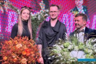 W jednym z pokazów zorganizowanych podczas tegorocznych targów Gardenia wystąili Floryści Roku (od lewej): J. Kiedacz (2022), K. Terka (2023), Z. Dziwulski (2021); fot. A. Cecot