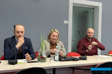 Uczestnicy konferencji prasowej projektu SPIN-FERT (fot. DŁB)
