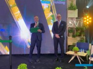 Artur Rytel, Prezes Zarządu Green Holding oraz Piotr Izdebski, dyrektor zarządzający SVI podczas oddania do użytku nowego modułu szklarni (fot. DŁB)