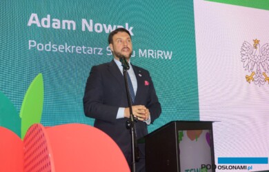 Podsekretarz Stanu w MRiRW Adam Nowak podczas uroczystości otwarcia TSW (fot. AW)