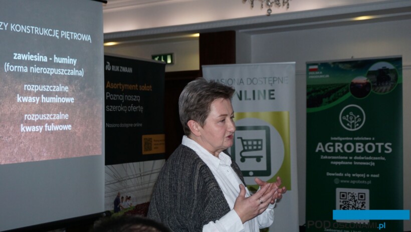 Agnieszka Wojdyła z firmy Life Bio Farma podczas jednego ze spotkań z ogrodnikami (fot. AW)