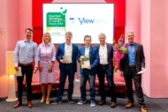 Główną nagrodę za "koncepcję" otrzymało rozwiązania ViewNetic - uroczystość wręczenia głównych nagród tragów GreenTech w Amsterdamie 2025 (fot. GreenTech)