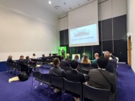 Andy Lee z firmy Grodan podczas wykładu w czasie targów GreenTech (fot. Grodan)