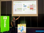 Andrew Lee z firmy Grodan podczas wykładu w czasie targów GreenTech (fot. Grodan)