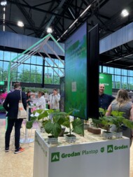 Stoisko firmy Grodan w czasie targów GreenTech (fot. Grodan)
