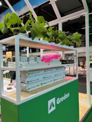 Stoisko firmy Grodan w czasie targów GreenTech (fot. Grodan)