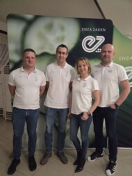 Zespół Enza Zaden; Agnieszka Wiśniewska oraz (od lewej) Krzysztof Odzioba, Krzysztof Floras i Tomasz Nowak, fot. PB