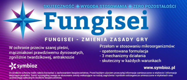Symbioz, Fungisei, szara pleśń, mączniak prawdziwy dyniowatych, zgnilizna twardzikowa, antraknoza, zero pozostałości, fungicyd, ochrona przed chorobami, ochrona pod osłonami, biologiczny fungicyd