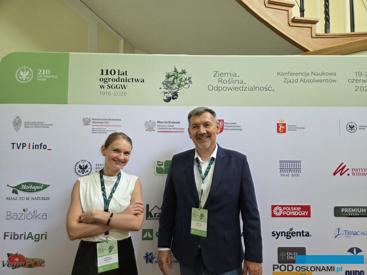 Anna Woronowicz i dr Krzysztof Fatel z firmy Grodan (fot. AW)