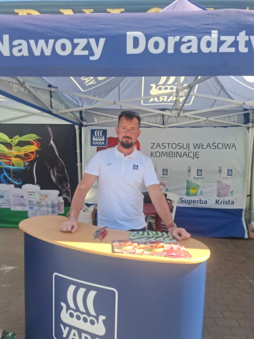 Michał Wojcieszek z firmy Yara Poland (fot. S. Ś-Z)