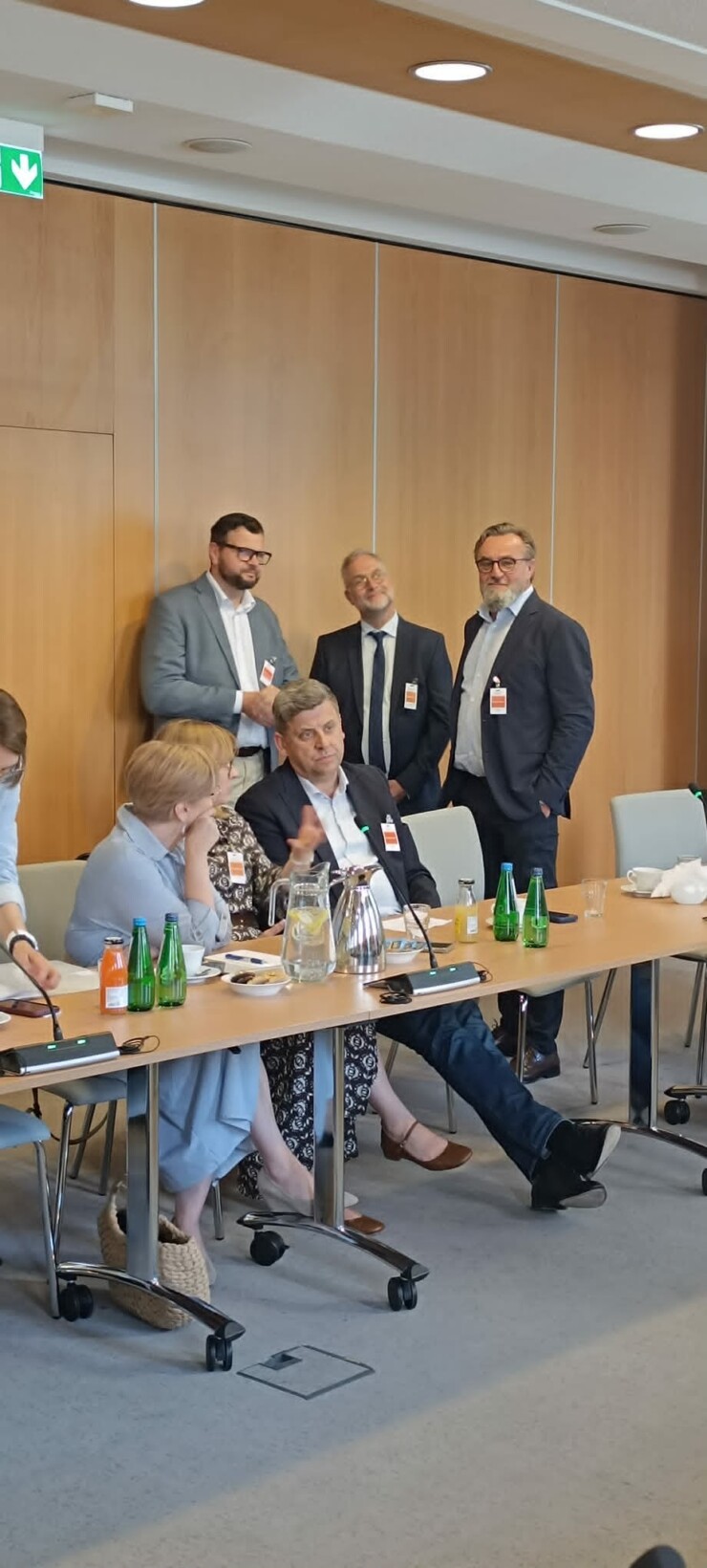 Od lewej Emilia Waszkiewicz, Iwona Szklarz, Dominik Woźniak, Piotr Kociszewski, Willem Rodenburg, Maciej Mularski (fot. Łukasz Gwizdała)